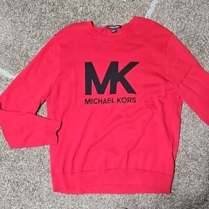 Michael Kors Bold Red Crewneck Sweater